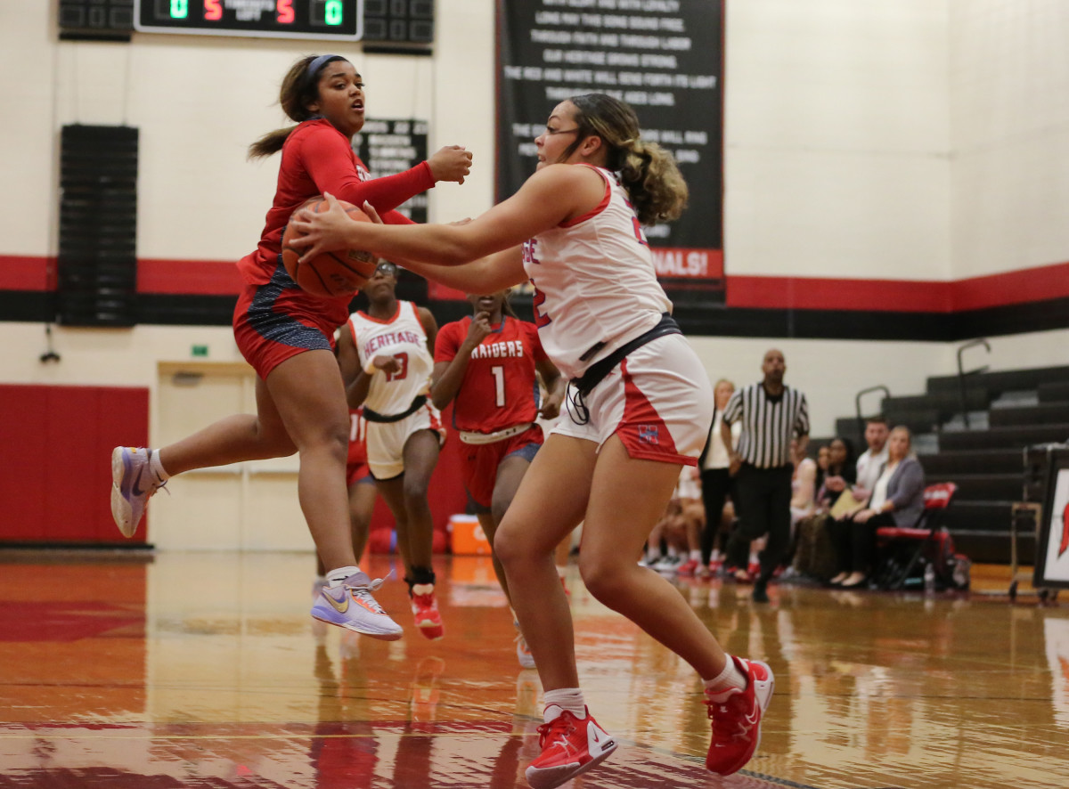 Midlothian Heritage Denton Ryan Texas girls basketball UIL 5A bi-district playoffs 021423 Brian McLean 4